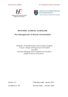 The Management of Breech Presentation image link