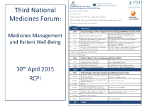 Third National Medicines Forum front page preview
              