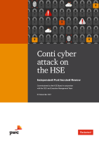 Conti cyber-attack on the HSE Independent Post Incident Review front page preview image