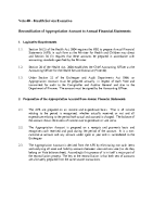 Annual Financial Statement to Vote Reconciliation 2008 front page preview
              