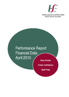 April 2010 Performance Report Financial Data front page preview
              