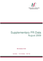August 2009 Supplementary Report front page preview
              
