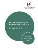 June 2010 Half Yearly Report front page preview
              