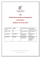 Medical Device Equipment Management Best Practice Guidance front page preview
              
