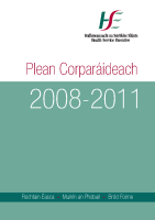 Plean Corparáideach 2008-2011 front page preview
              