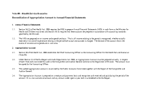 Reconciliation of Appropriation Account to Annual Financial Statements front page preview
              