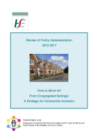 Review of Time to Move on Policy Implementation 2012-2017 front page preview
              