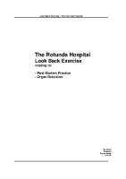 Look Back Review of Post Mortem Services, Rotunda Hospital front page preview
              