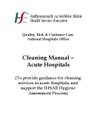 HSE National Cleaning Standards Manual front page preview
              