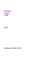 Retained Organs Audit 2009 front page preview
              