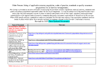 Web Links to Older Persons Schedule Documentation February 2025 image link