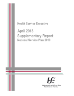 April 2013 Supplementary Report front page preview
              