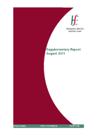August 2011 Supplementary Report front page preview
              