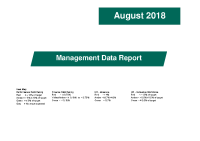 August 2018 Management Data Report front page preview
              