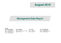 August 2019 Management Data Report front page preview
              