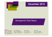 December 2015 Management Data Report front page preview
              
