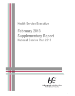 February 2013 Supplementary Report front page preview
              