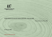 February 2008 Performance Monitoring Report front page preview
              