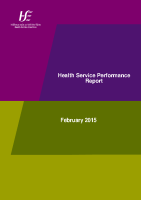 Health Service Performance Profile - February 2015 front page preview
              