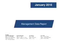 Management Data Report - January 2016 front page preview
              