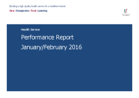 January February 2016 Performance Report front page preview
              