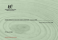 January 2008 Performance Monitoring Report front page preview
              
