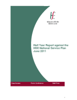 June 2011 Half Yearly Report front page preview
              