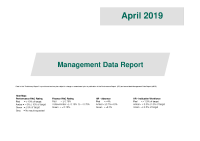 Management Data Report April 2019 front page preview
              