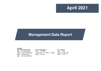 Management Data Report April 2021 front page preview image