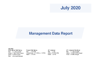 Management Data Report - July 2020 front page preview
              