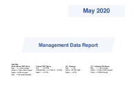 Management Data Report May 2020 front page preview
              
