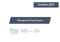 Management Data Report October 2021 front page preview image