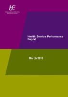 March 2015 Performance Report front page preview
              