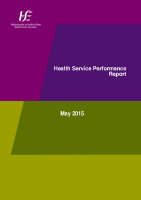May 2015 Performance Report front page preview
              