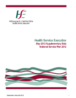 May 2012 Supplementary Report front page preview
              