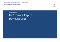 May June 2016 Performance Report front page preview
              