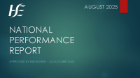 National Performance Report August 2025 image link