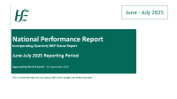  National Performance Report June and July 2025 front page preview
              