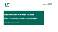 National Performance Report March 2025 image link