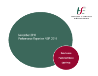 November 2010 Performance Report front page preview
              