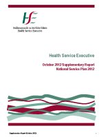 October 2012 Supplementary Report front page preview
              