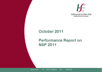 October 2011 Performance Report front page preview
              
