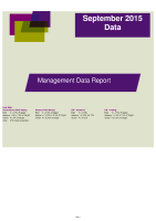 September 2015 Management Data Report front page preview
              