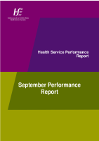 September 2015 Performance Report front page preview
              