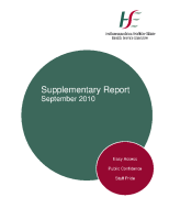 September 2010 Supplementary Report front page preview
              