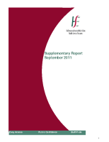 September 2011 Supplementary Report front page preview
              