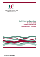 September 2012 Supplementary Report front page preview
              