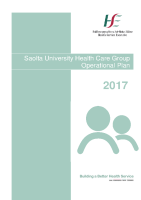 Saolta Hospital Group Operational Plans 2017 image link