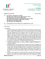 HSE HR Circular 001/2010 - Revised Employment Control Framework for the Health Services - 2010 front page preview
              