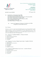 HSE HR Circular 003/2010 re Terms for the Engagement of Temporary Consultants and NCHDs front page preview
              